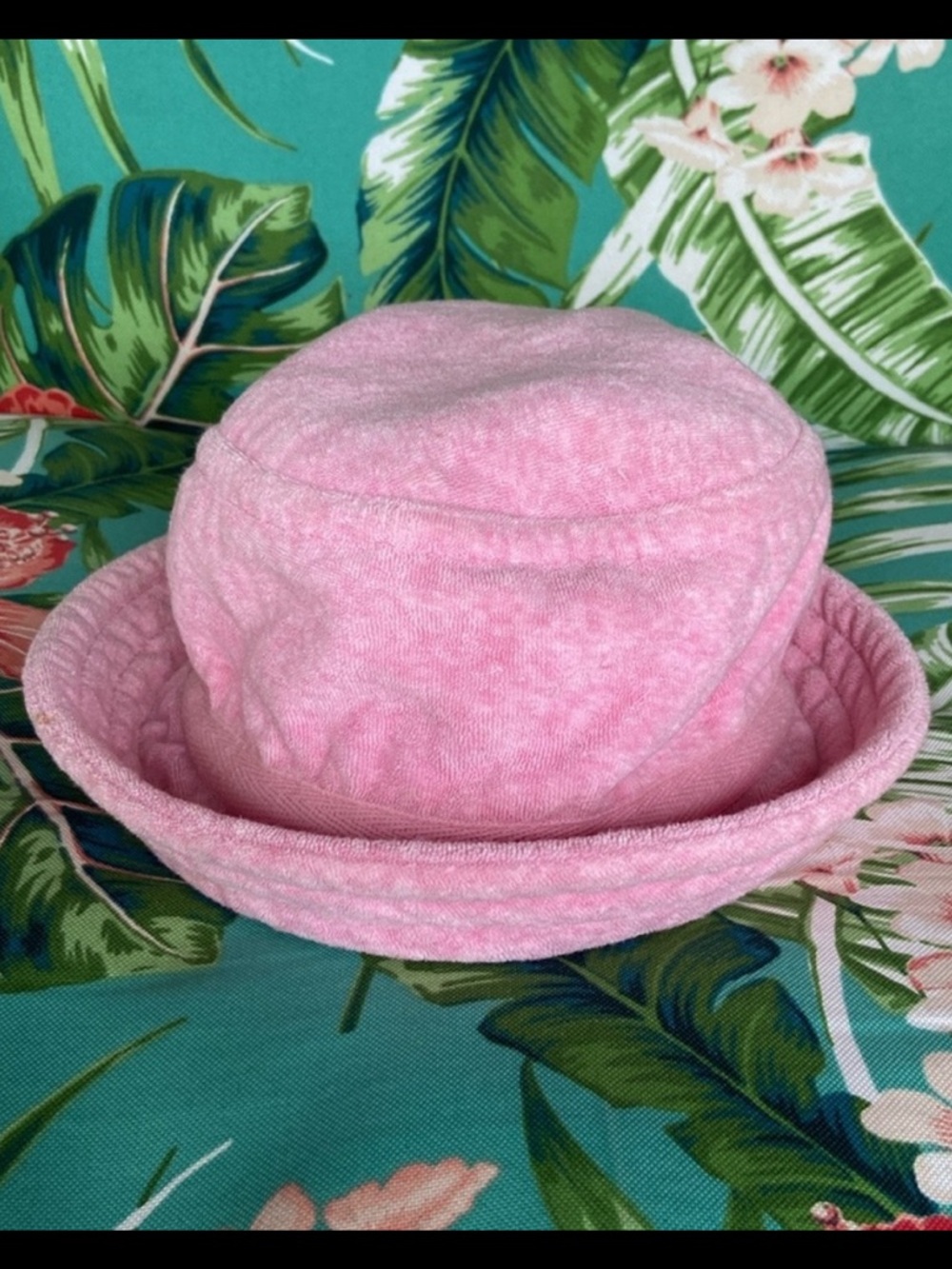 GAP Pink Terry Cloth Bucket Hat for Kids